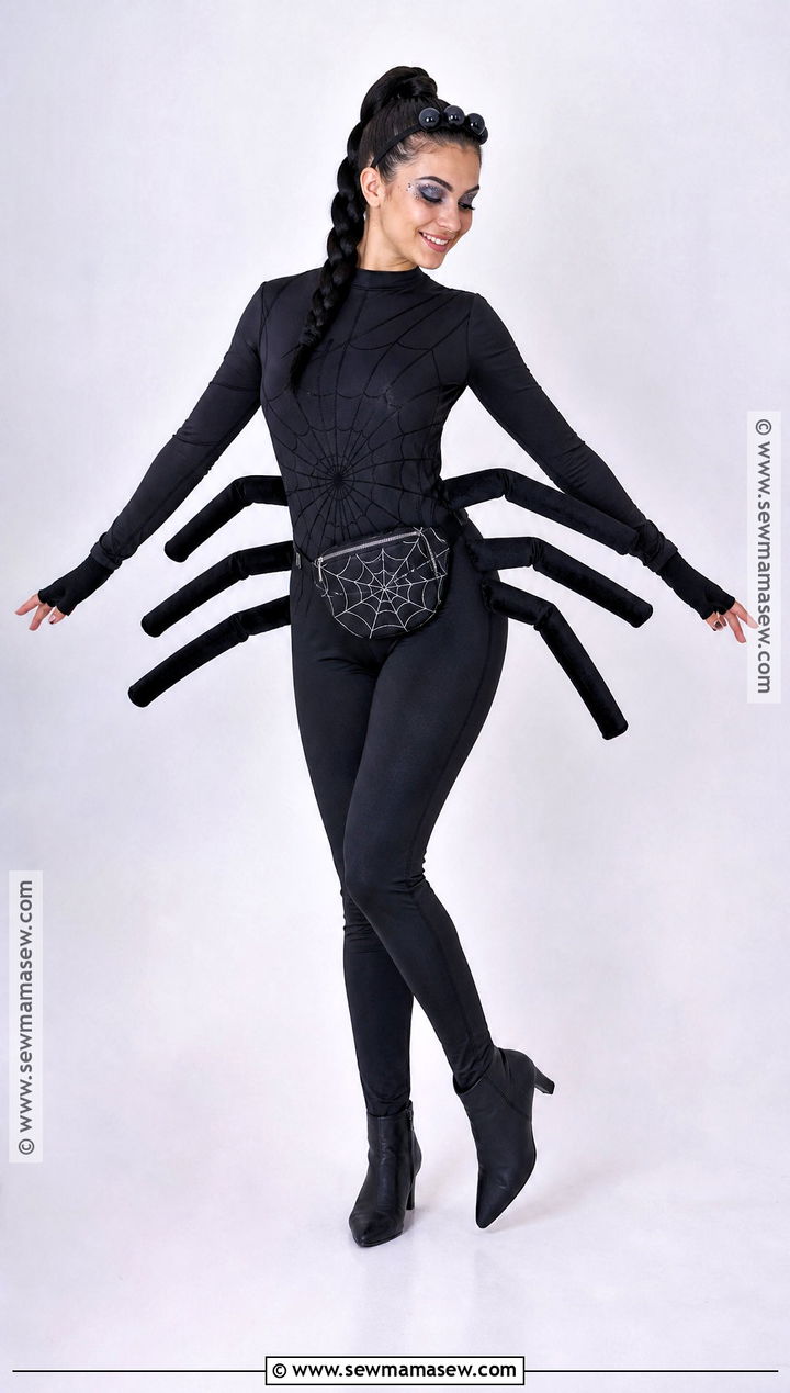 Black Spider Costume With Extra Legs - 35 Animal Costumes for Women
