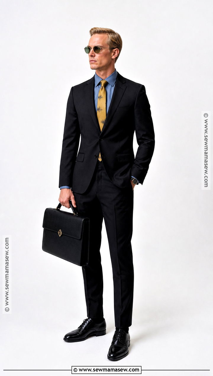 Black Suit Nanami Cosplay With Gold Tie - 40 nanami cosplay ideas