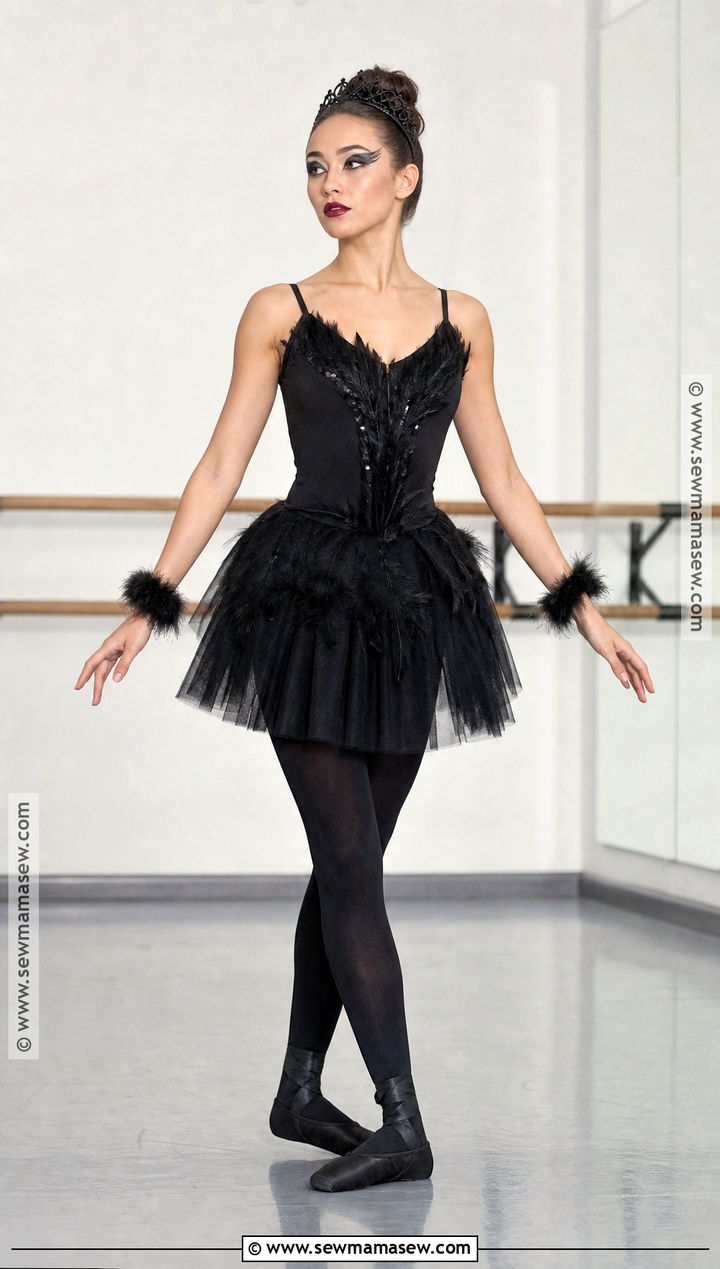 Black Swan Costume With Black Dress - 30 halloween costumes with black dress