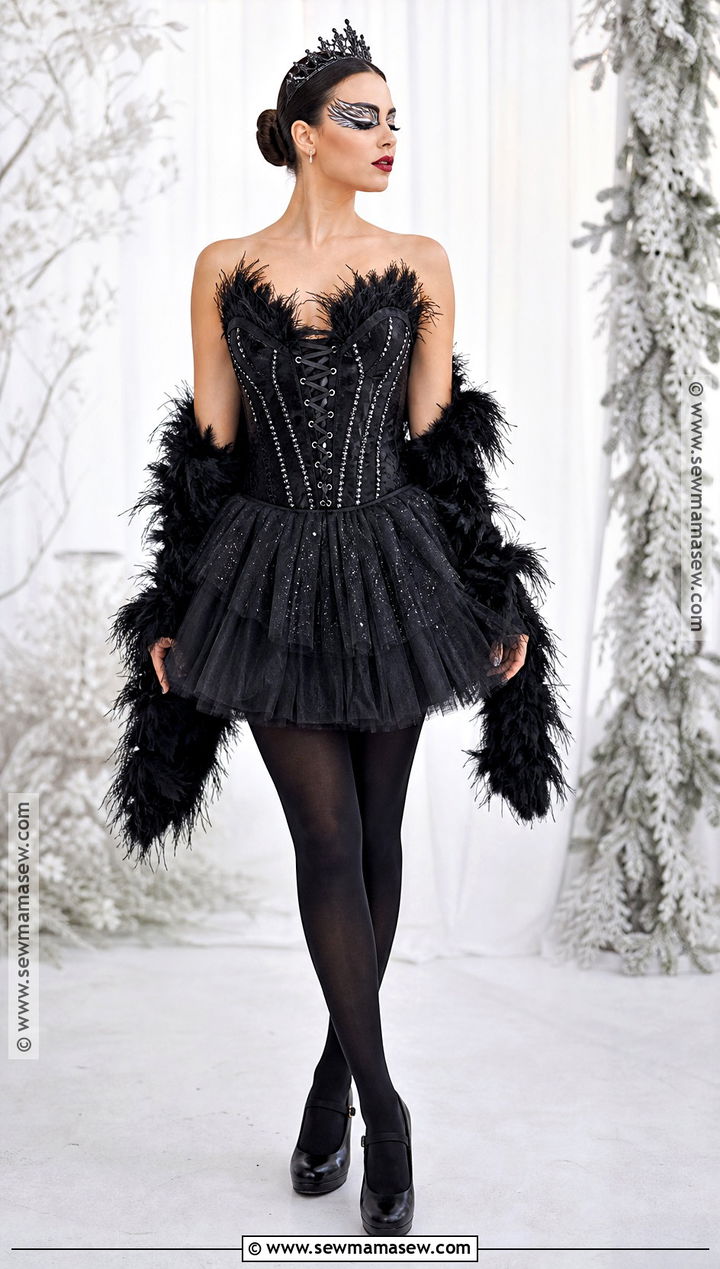 Black Swan Costume With Corset Dress - 50 black swan costume ideas
