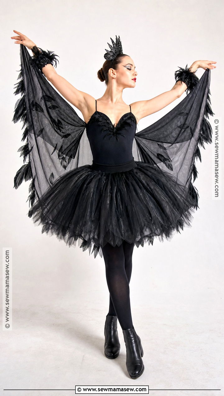 Black Swan Costume With Feather Wings - 50 black swan costume ideas