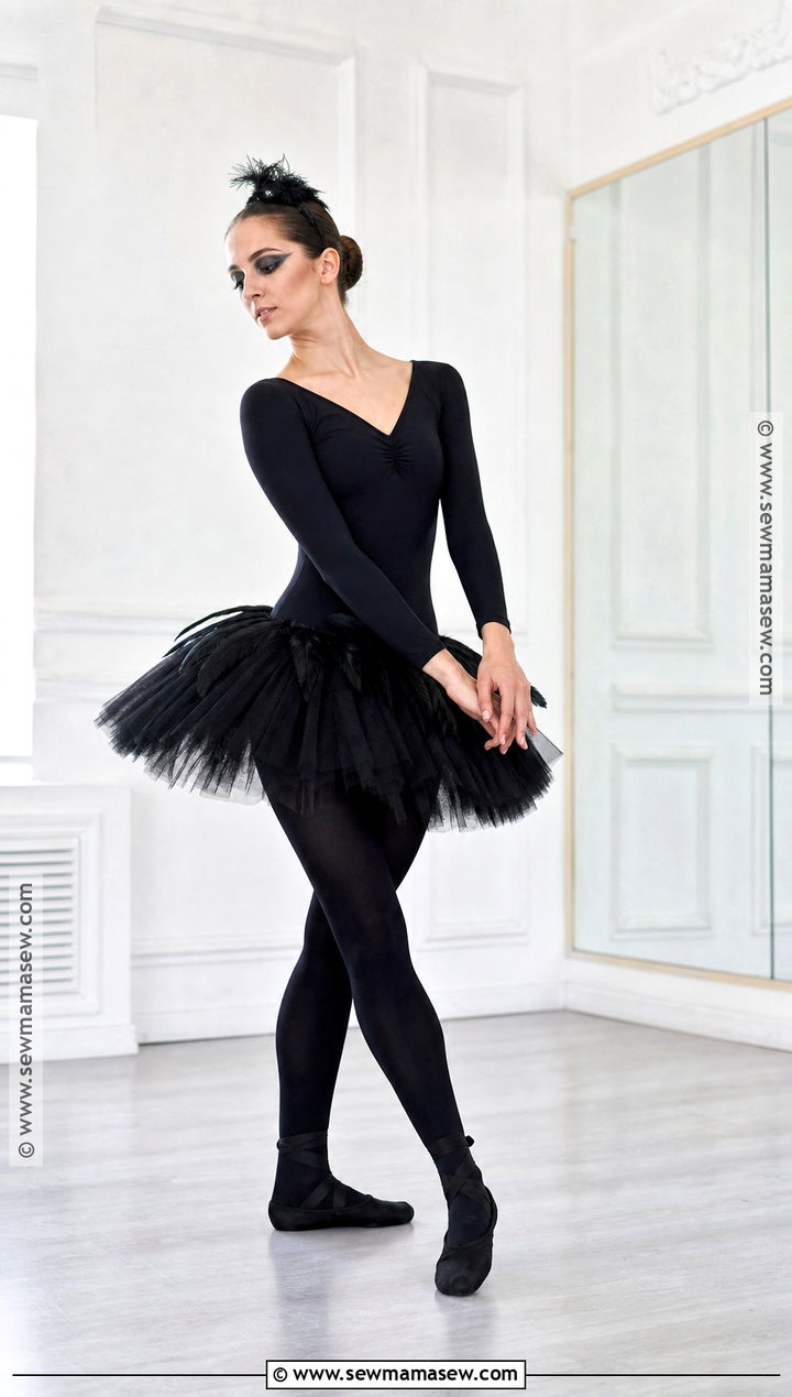 Black Swan Costume With Feathered Tutu - 30 All Black Halloween Costume Ideas for Women
