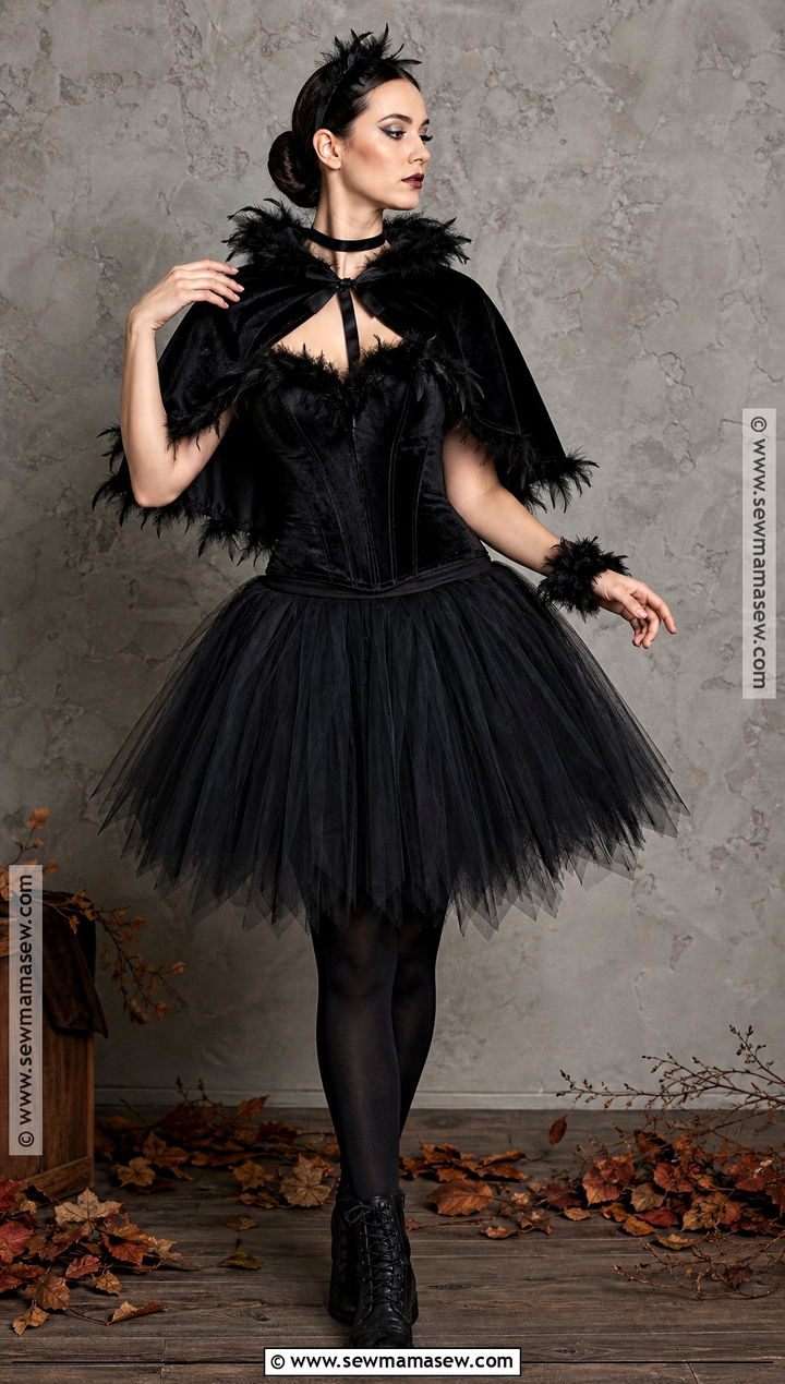 Black Swan Costume With Hooded Cape - 50 black swan costume ideas