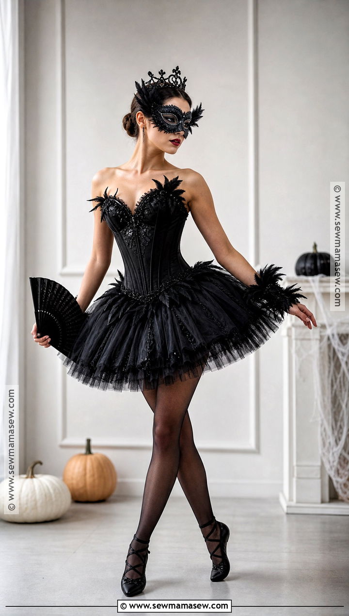 Black Swan Costume With Masquerade Mask - 50 black swan costume ideas