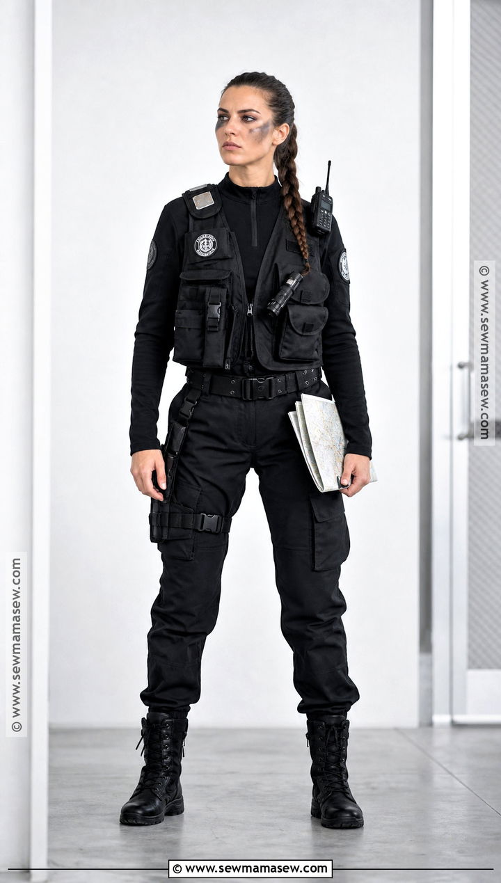 Black Tactical Army Costume - 35 army costume ideas for women