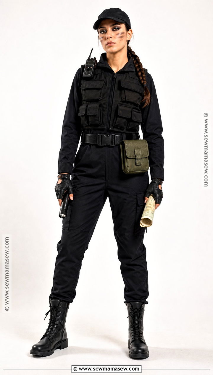 Black Tactical Army Costume - 30 Army Halloween Costume Ideas