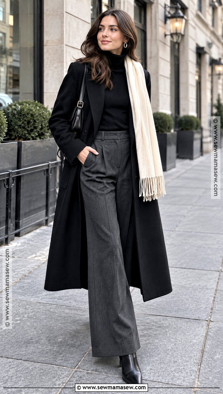 Black Tailored Coat Outfit - 15 autumn and winter coats 2026