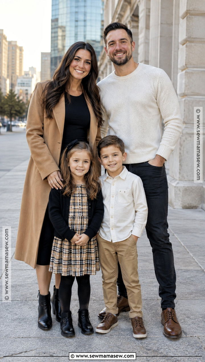 Black Tan And Cream Fall Family Session Outfit - 15 fall session outfits for family
