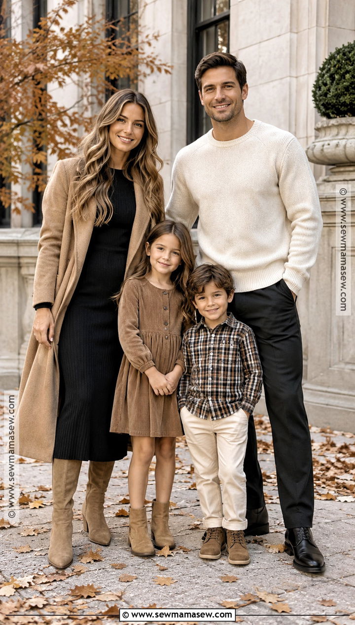 Black Tan And Cream Outfits For Fall Family Pictures - 15 outfit ideas for family pictures fall