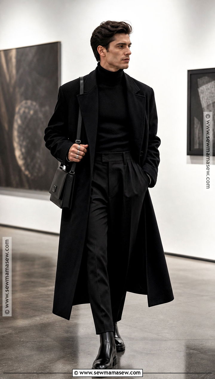 Black Turtleneck Vampire Aesthetic Outfit - 30 vampire aesthetic outfit male ideas