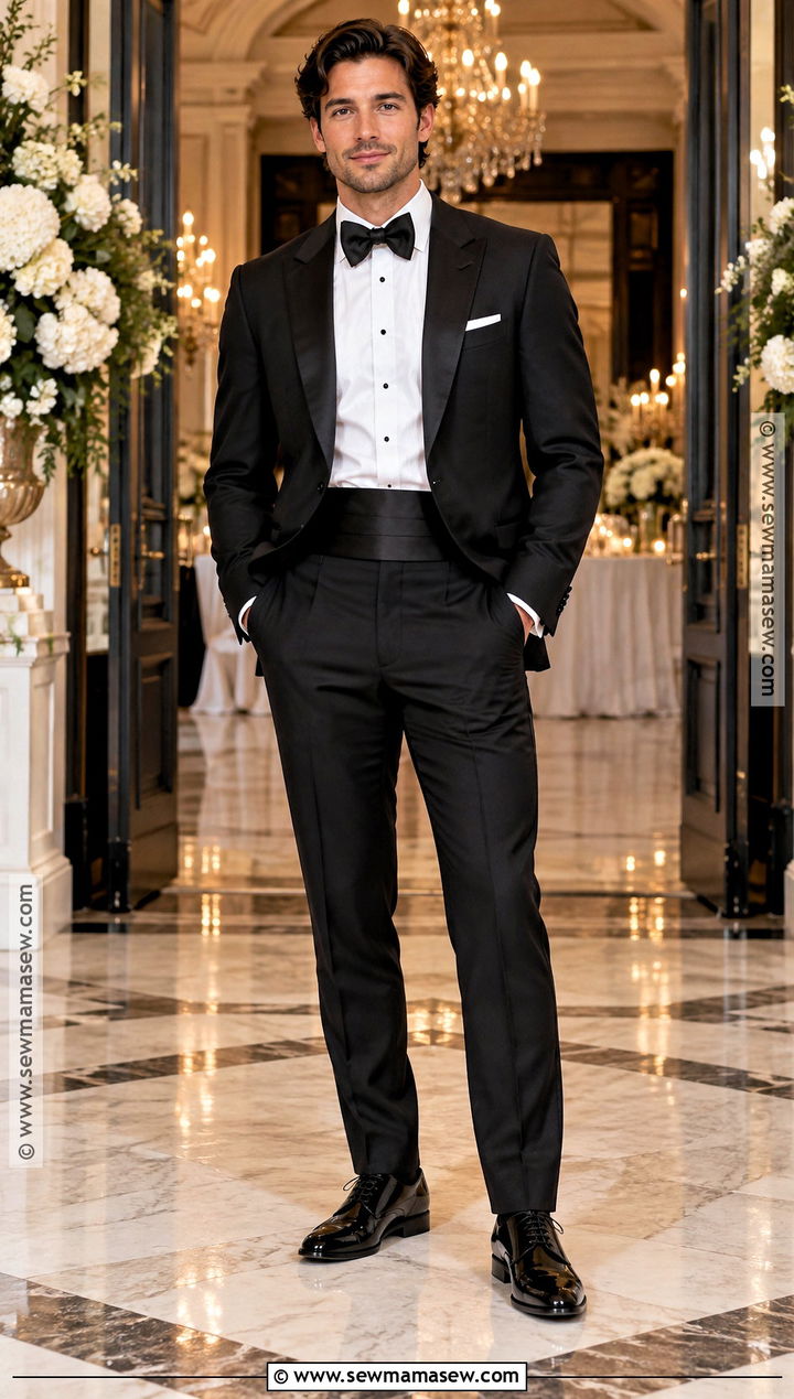 Black Tuxedo Fall Wedding Attire - 20 fall wedding mens attire ideas