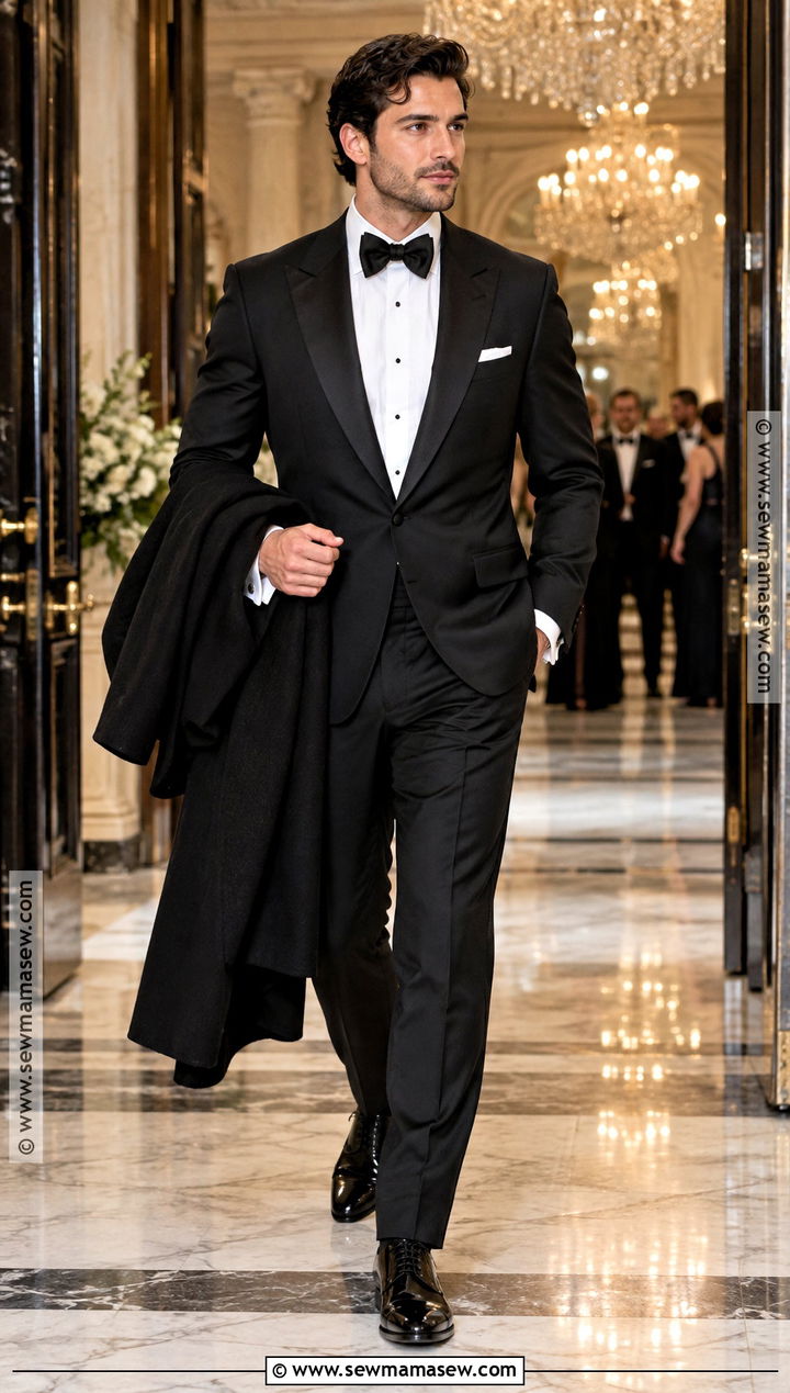 Black Tuxedo Fall Wedding Attire - 20 mens fall wedding attire ideas