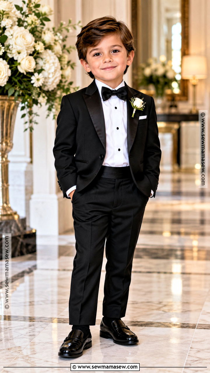 Black Tuxedo Ring Bearer Outfit - 20 fall ring bearer outfit ideas