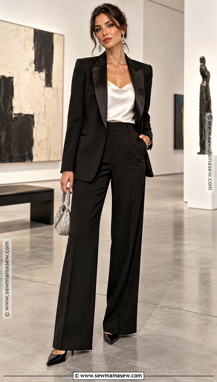 Black Tuxedo Suit Autumn Evening Outfit - 15 Autumn Evening Outfits 2026