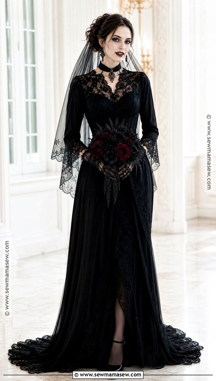 Black Vampire Bride Dress - 30 black vampire dress ideas