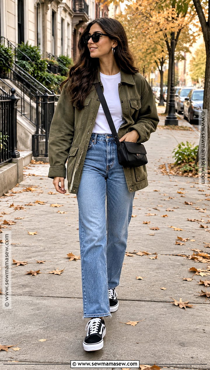 Black Vans With Straight Leg Jeans - 20 vans outfit fall ideas