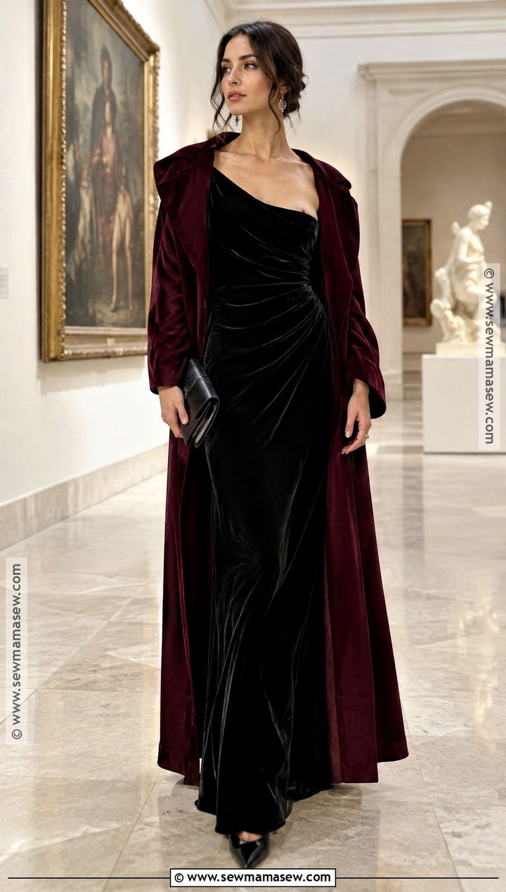 Black Velvet Bias Cut Gown Outfit - 15 John Galliano Fall 2007 Ready-To-Wear Ideas