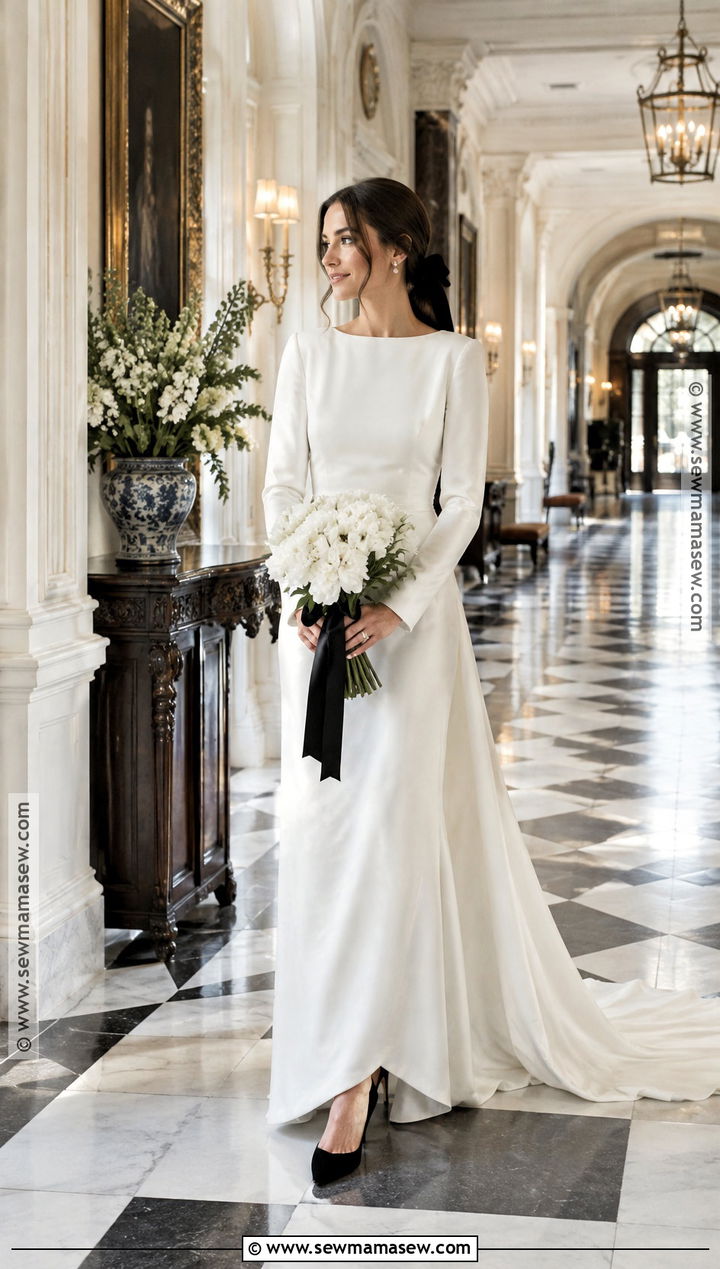 Black Velvet Bridal Shoes With White Dress - 15 November Wedding Shoes Brides