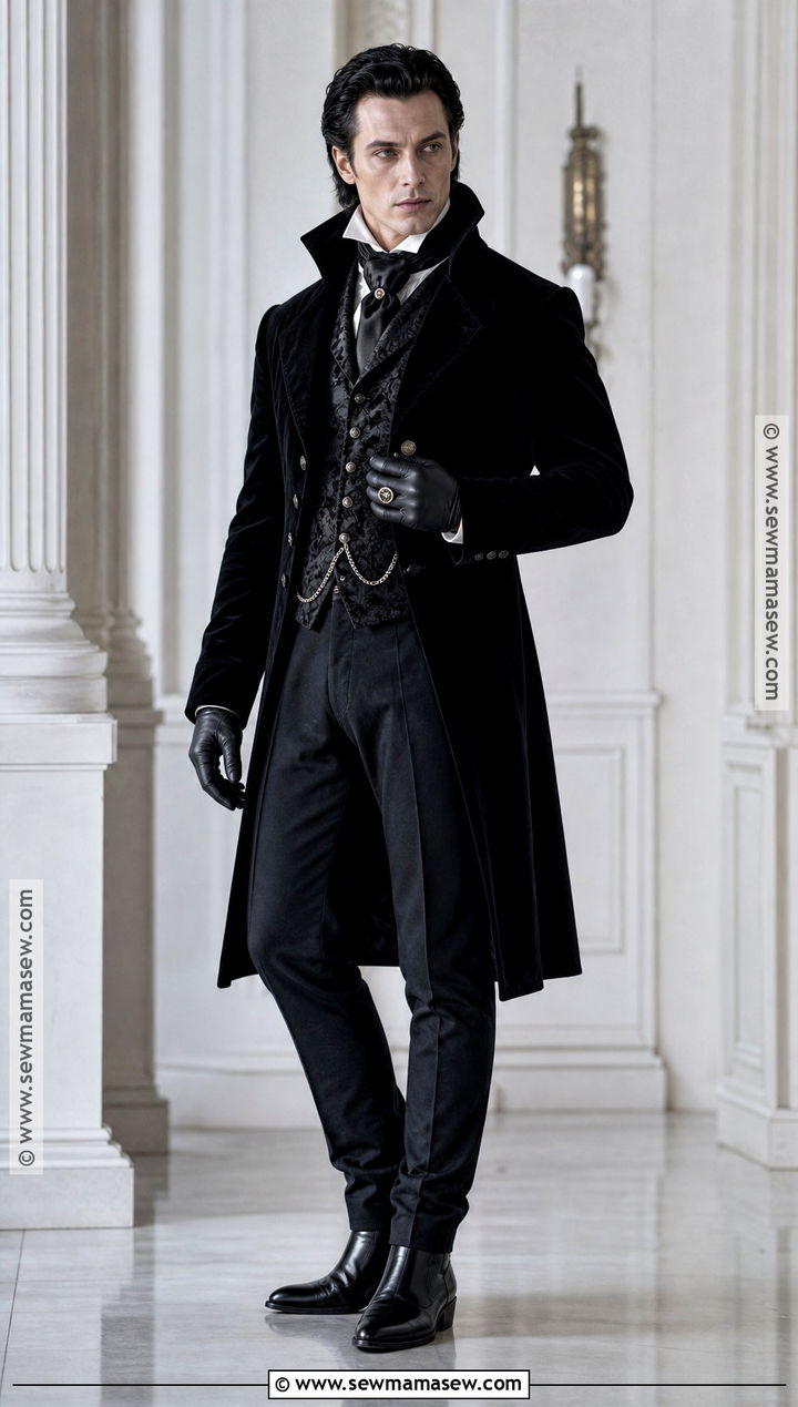 Black Velvet Victorian Vampire Outfit - 30 victorian vampire outfit male ideas