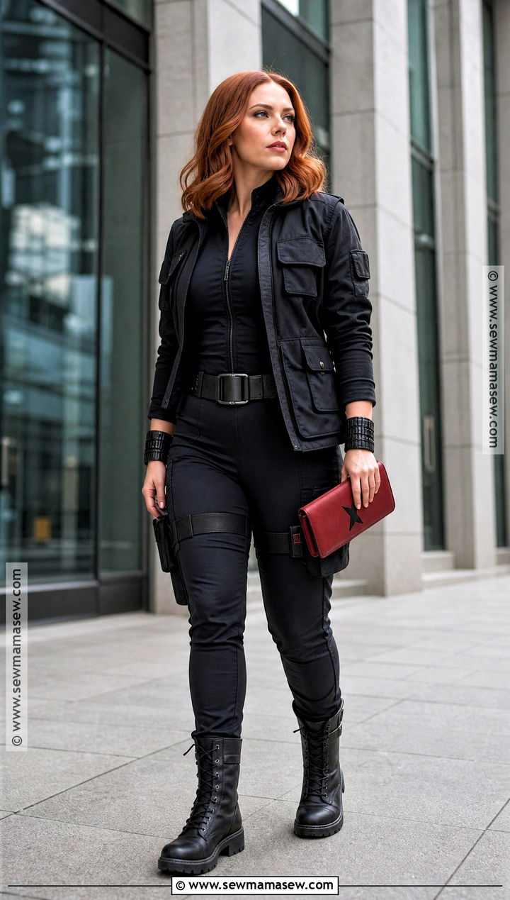 Black Widow Costume - 30 red head halloween costumes for women