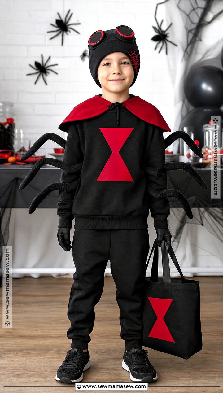 Black Widow Spider Costume - 30 spider costume ideas for kids