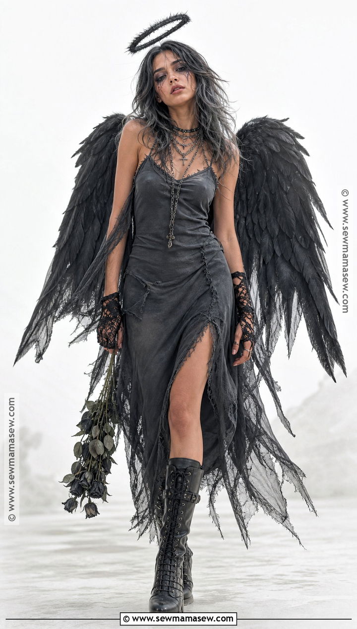 Black Wings Fallen Angel Costume - 30 black wings costume ideas