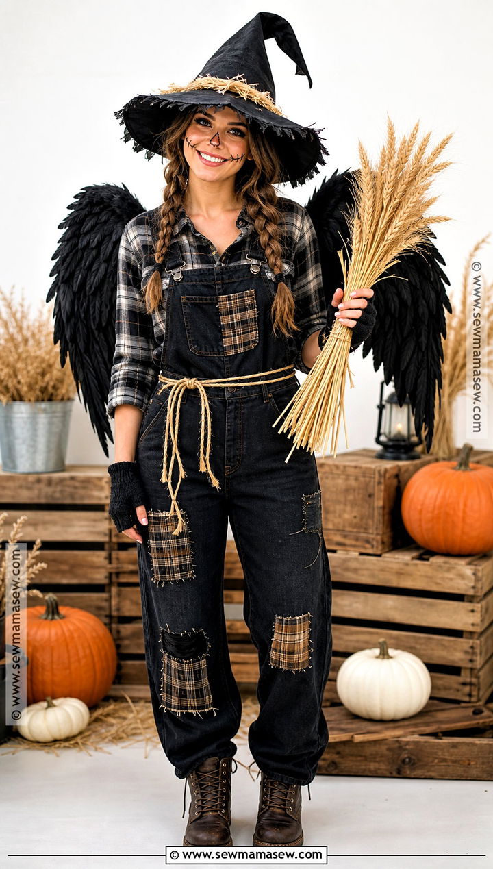Black Wings Scarecrow Costume - 30 black wings costume ideas