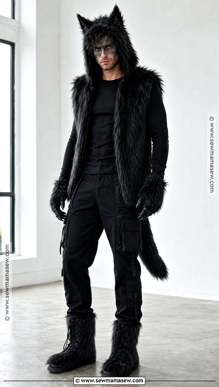 Black Wolf Costume - 30 wolf costume ideas for men