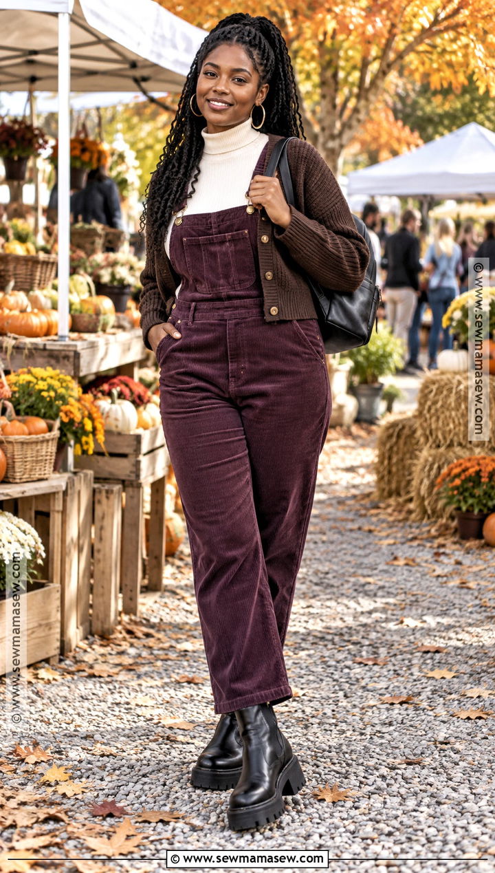 Black Women Fall Overalls Outfit - 25 fall fits for black women