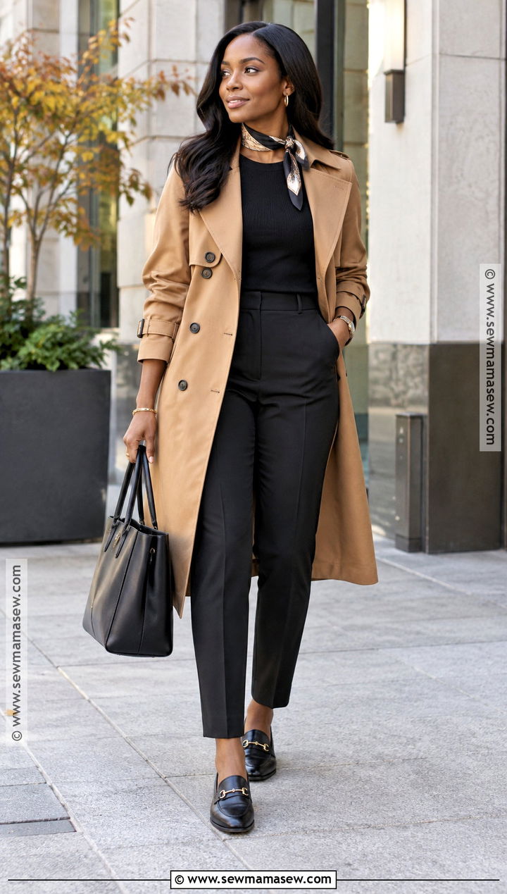 Black Women Fall Trench Coat Outfit - 25 fall fits for black women