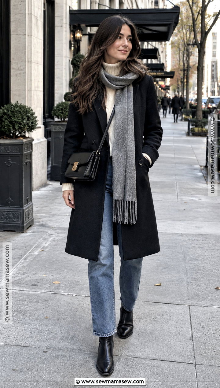 Black Wool Coat New York November Outfit - 25 new york november outfit ideas
