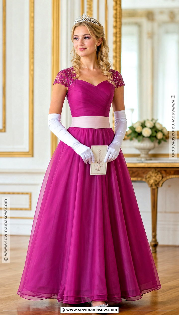 Blair Magenta Lesson Gown Costume - 30 barbie princess charm school costume ideas