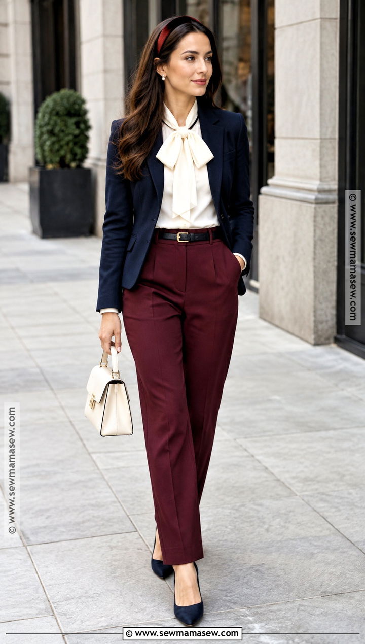 Blair Waldorf Bow Blouse And Trouser Outfit - 20 blair waldorf fall outfits