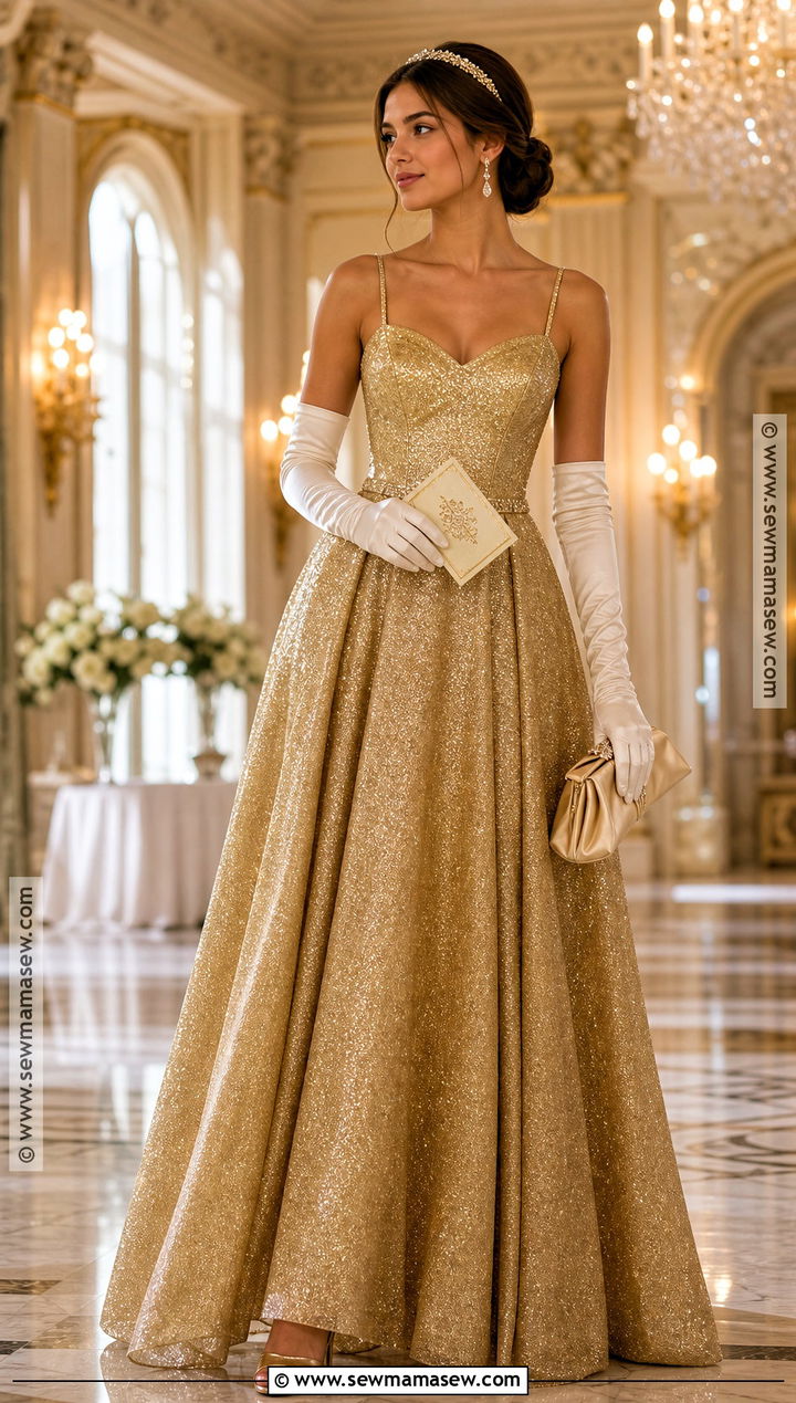 Blair Waldorf Gold Cotillion Gown Costume - 40 blair waldorf costume ideas