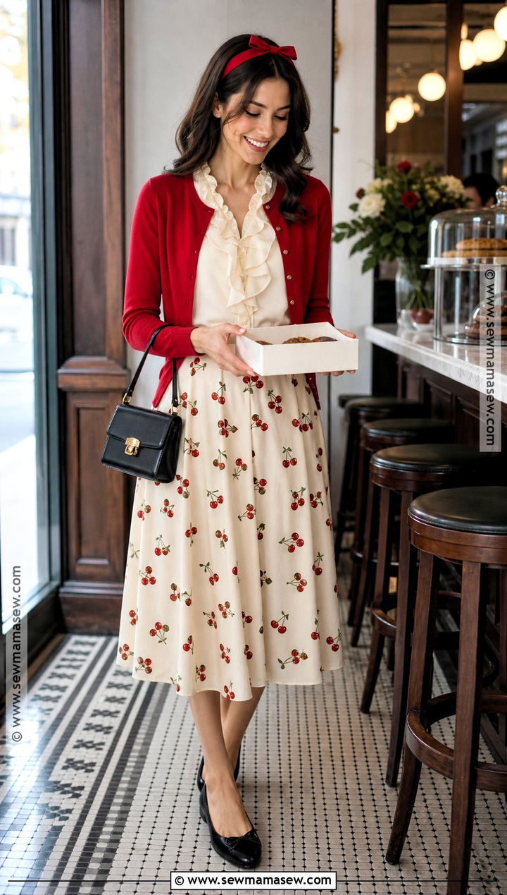 Blair Waldorf Paris Cherry Print Costume - 40 blair waldorf costume ideas
