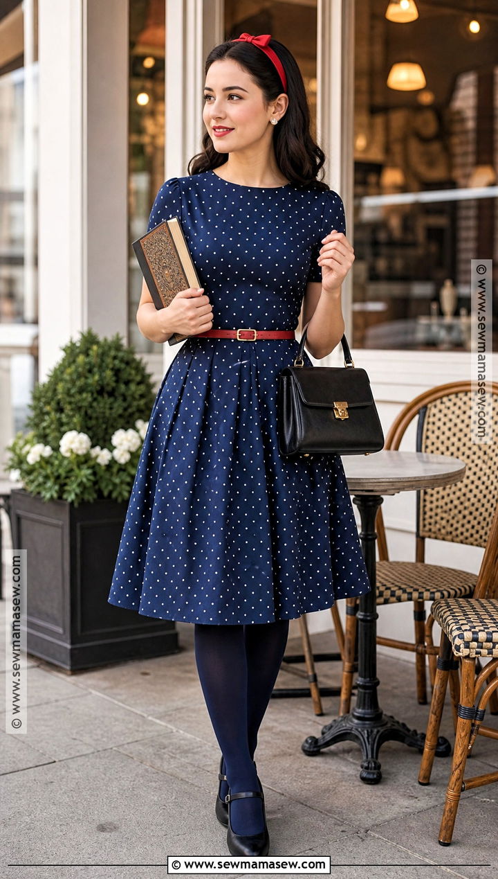 Blair Waldorf Polka Dot Dress Costume - 40 blair waldorf costume ideas