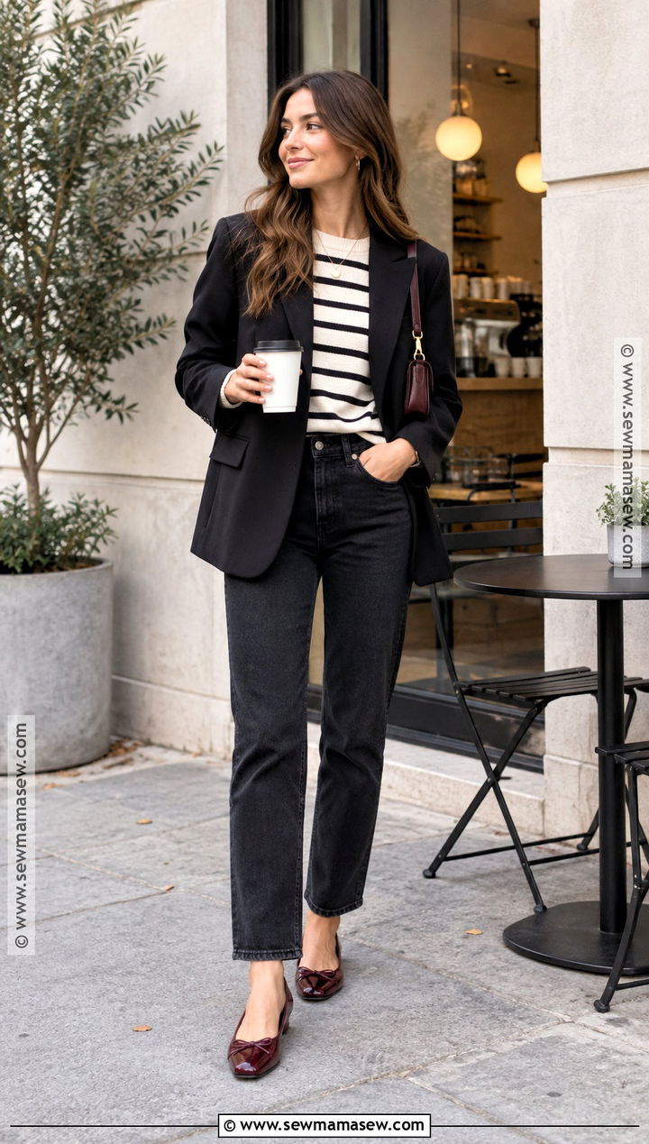 Blazer And Black Jeans Capsule Outfit - 25 capsule wardrobe 2026 fallwinter ideas