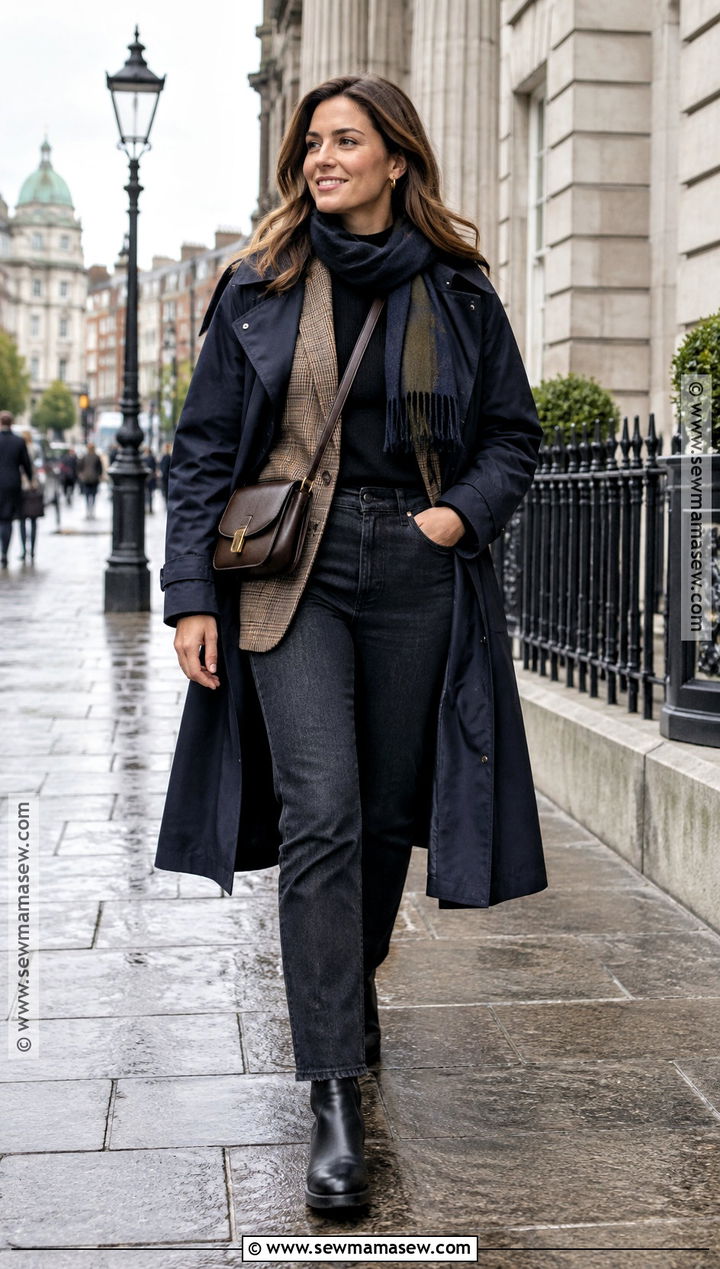 Blazer And Dark Jeans Ireland Outfit - 15 Ireland Travel Outfits October