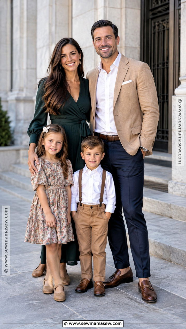 Blazer And Dress September Family Photo Outfits - 25 september family pictures outfits