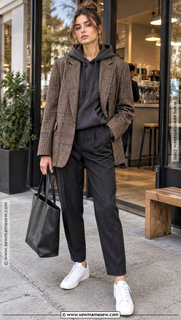 Blazer And Hoodie Tomboy Femme Outfit - 20 tomboy femme fall outfits