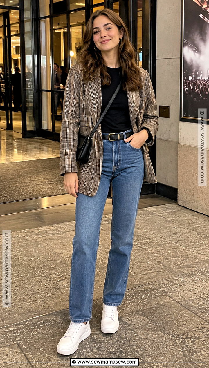 Blazer And Sneakers Fall Concert Outfit - 25 fall concert outfit ideas