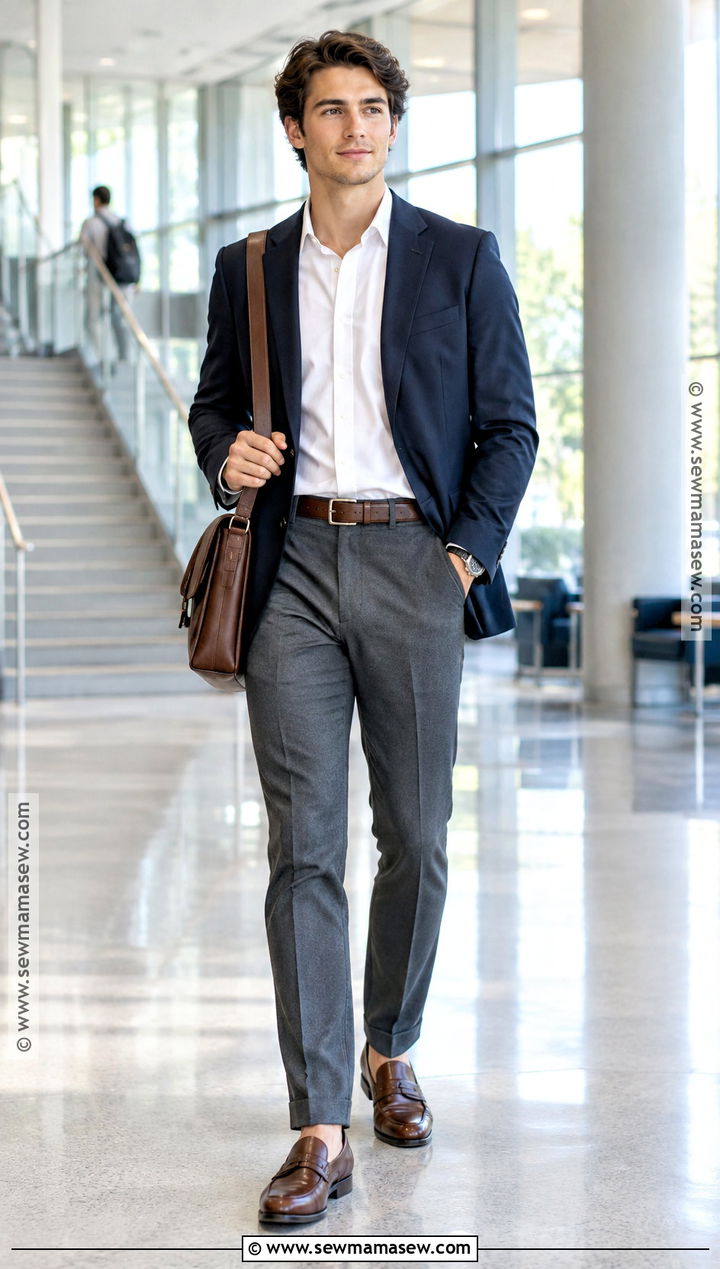 Blazer And Trousers Back To School Presentation Outfit - 15 back to school men outfits