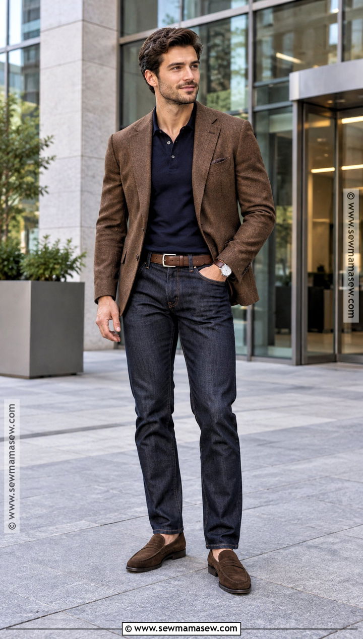 Blazer With Dark Jeans Fall Outfit - 15 fall 2026 outfits for men