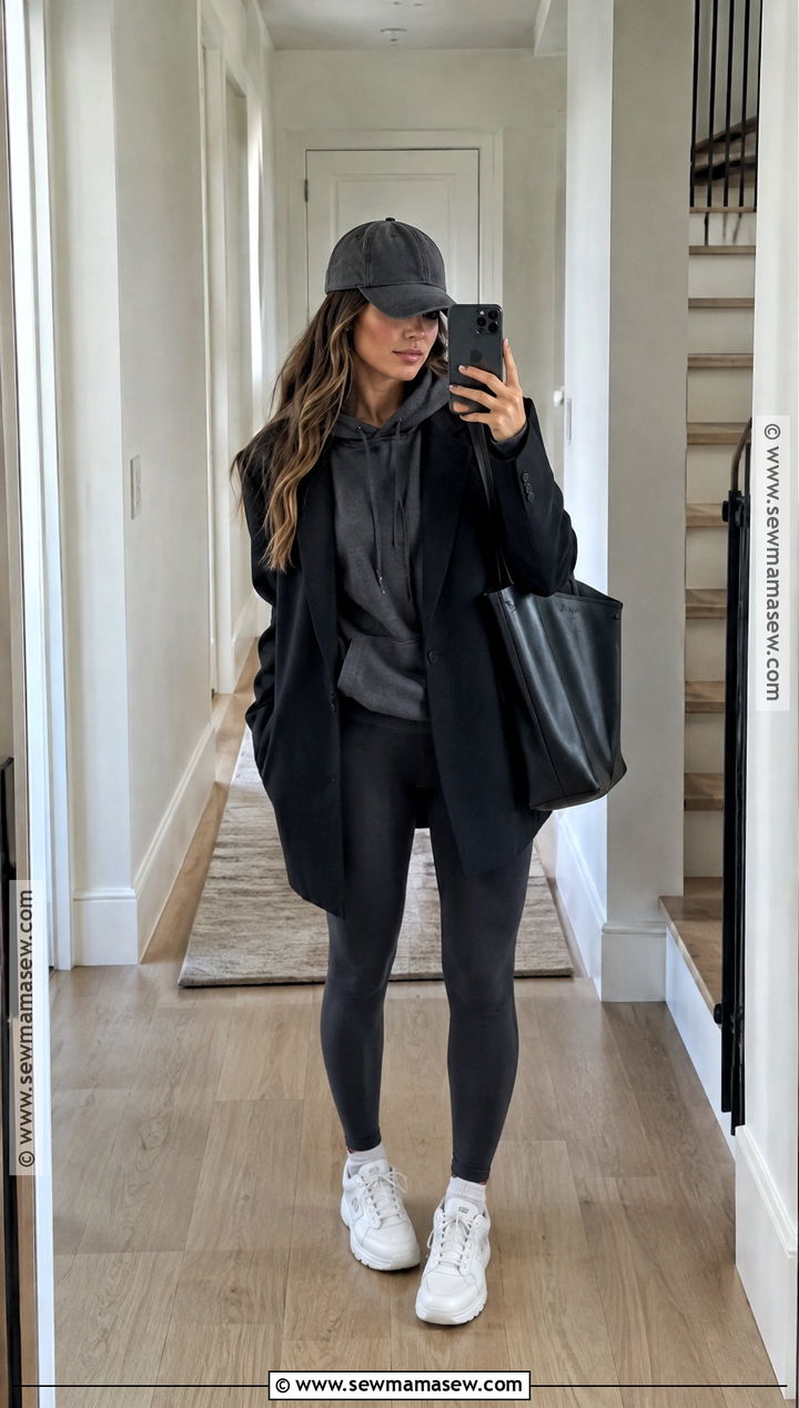 Blazer With Hoodie And Leggings Outfit - 15 Outfits For Fall 2026