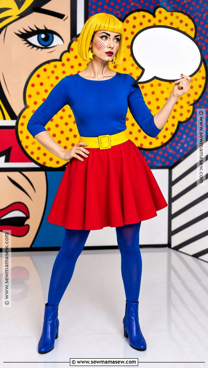 Blonde Pop Art Comic Costume - 30 Blonde Bob Costume Ideas
