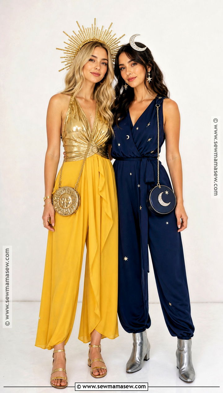 Blonde Sun And Brunette Moon Costume - 35 blonde brunette halloween costumes