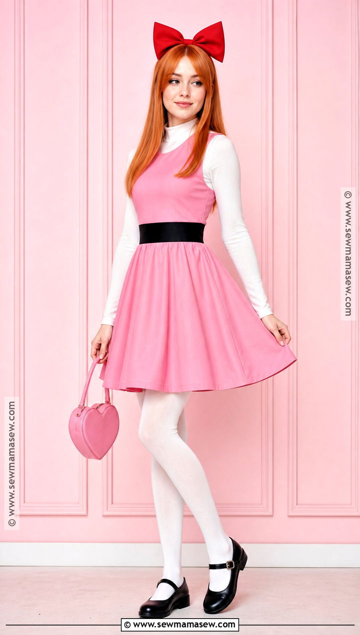 Blossom Costume With Red Bow - 30 ginger halloween costumes red hair