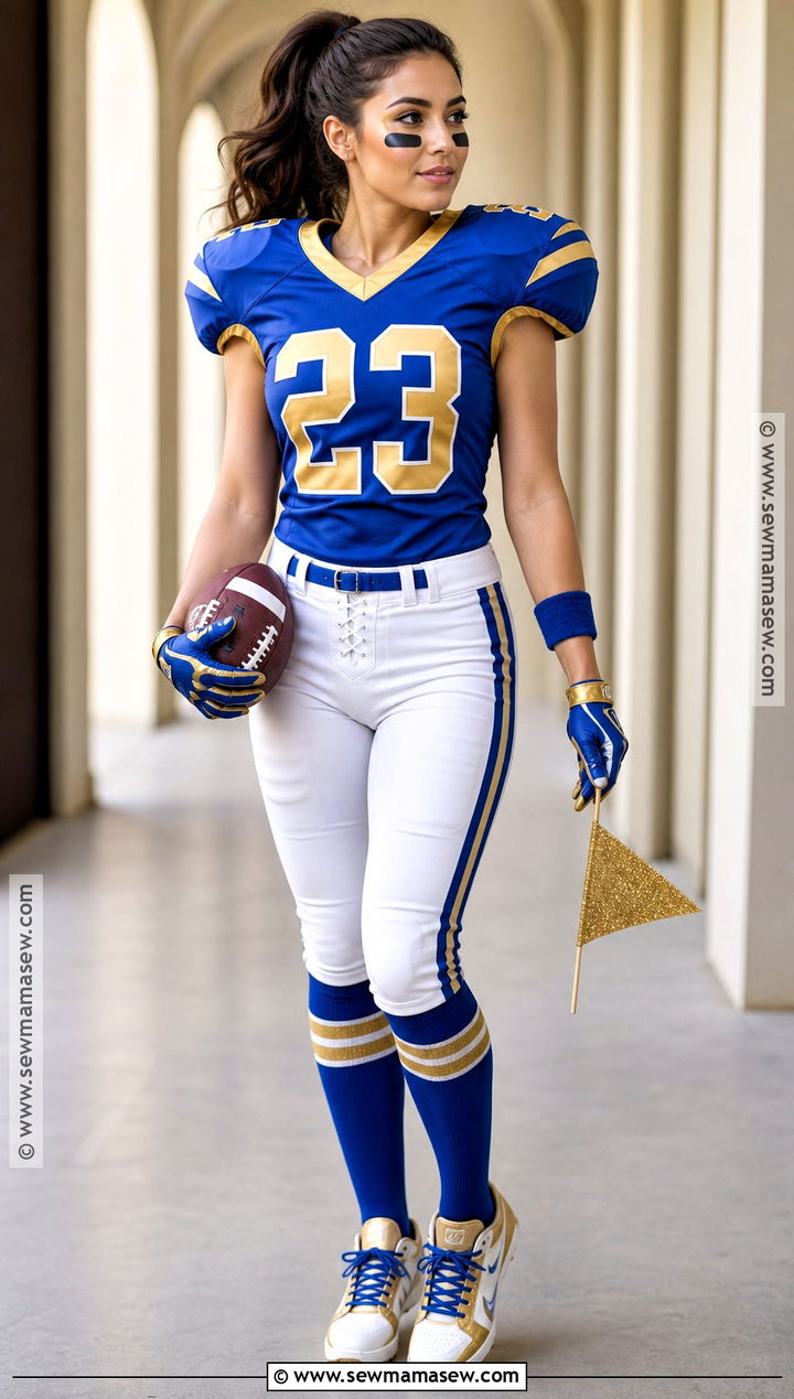 Blue And Gold Football Player Costume - 35 football player costume ideas