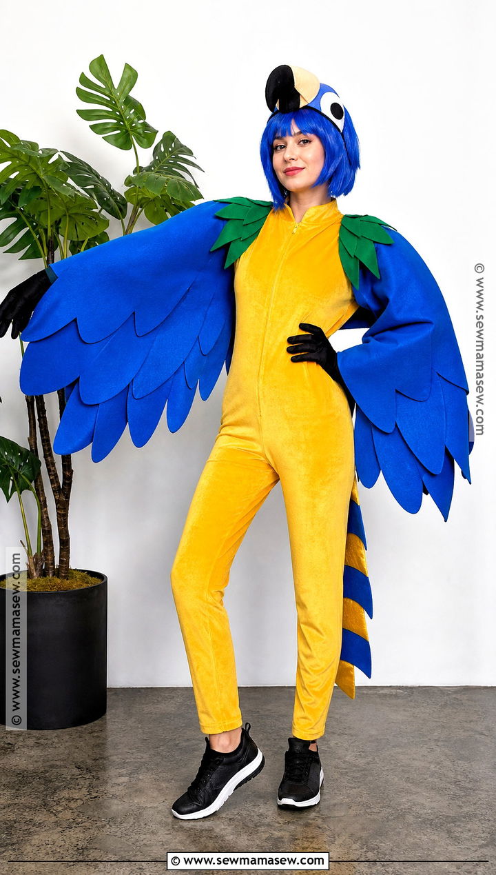 Blue And Gold Macaw Parrot Costume - 35 parrot costume ideas