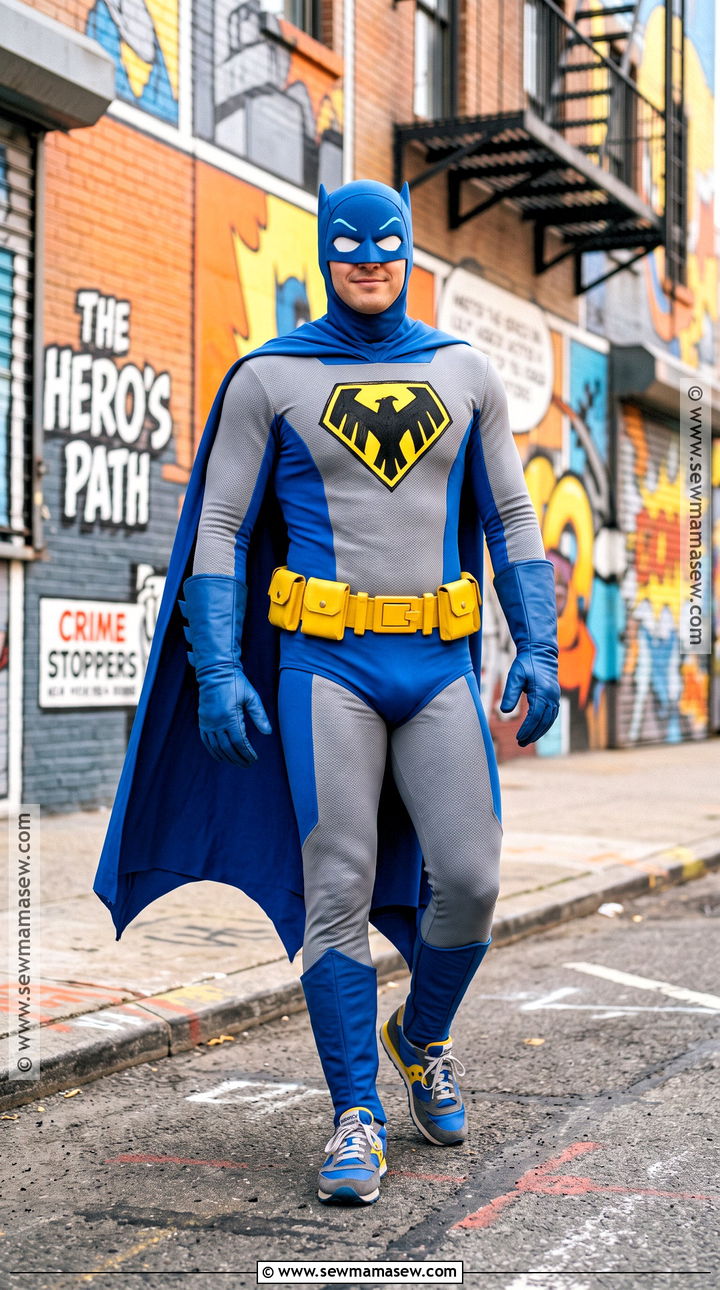 Blue And Gray LEGO Batman Costume - 30 lego batman costume ideas